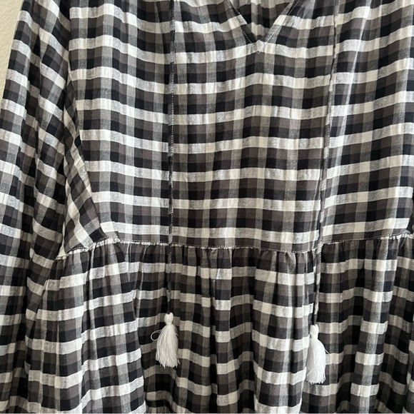 Seafolly Austrailia Black and White Gingham Dress M/L - Picture 2 of 7